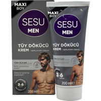 Sesu Men Tüm Ciltler İçin Tüm Vücut Tüy Dökücü Krem 200 ml