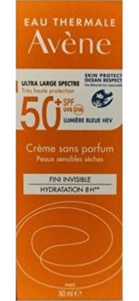 Avene Créme Sans Parfum 50 Faktör Hassas-Kuru Ciltler İçin Nemlendirici Mineral Filtreli Suya Dayanıklı Yüz Güneş Kremi 50 ml