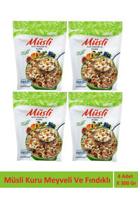 Harras Kuru Meyveli-Fındıklı Müsli 4x300 gr