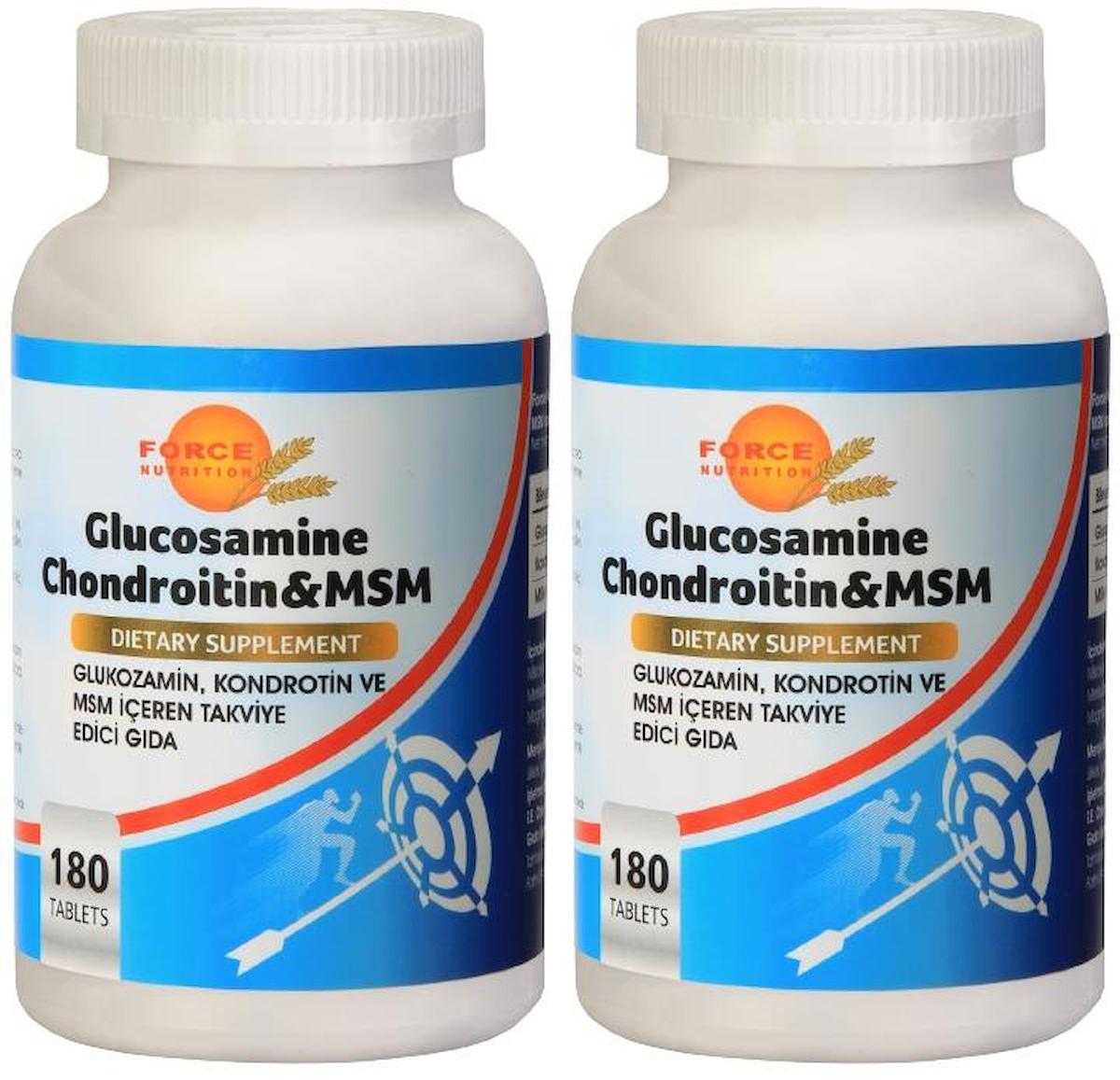 Force Nutrition Chondroitin Msm Glukozamin 2x180 Tablet