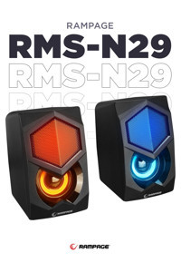 Rampage RMS-N29 RGB USB Kablolu 1+1 Bilgisayar Hoparlörü