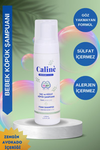 Caline Baby Göz Yakmayan Yenidoğan İçin Avokadolu Bebek Şampuanı 200 ml