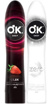 Okey Çilekli Kayganlaştırıcı Jel 2x100 ml