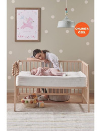 Yataş Milky Comfy Dikdörtgen Elyaf - Keçe Ortopedik 70x130 cm Beşik Bebek Yatağı