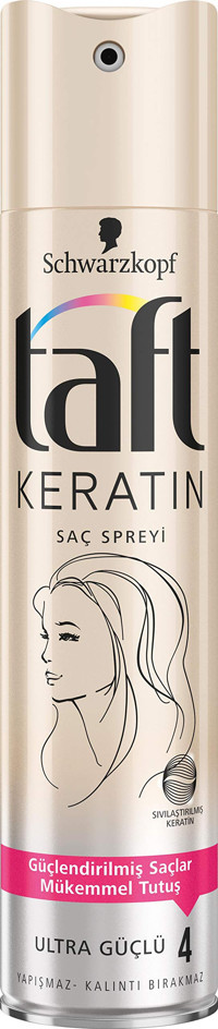 Schwarzkopf Taft Şekillendirici Islak Görünümlü Keratinli Ekstra Güçlü Saç Spreyi 250 ml