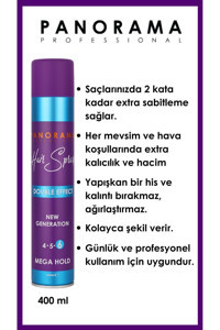 Panorama Sabitleyici Islak Görünümlü Provitaminli Güçlü Saç Spreyi 400 ml