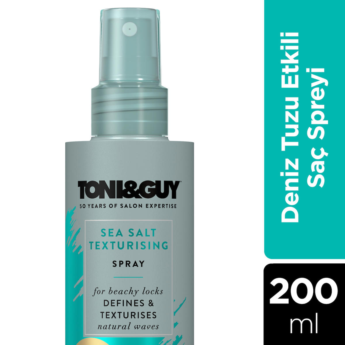 Toni & Guy Defines & Texturises Şekillendirici Islak Görünümlü Deniz Tuzlu Güçlü Saç Spreyi 200 ml