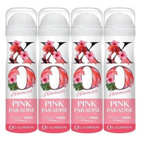 Xo Pink Paradise Pudrasız Ter Önleyici Sprey Kadın Deodorant 4x150 ml