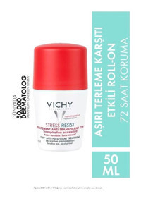 Vichy Hypoallergenic Stress Resist Pudrasız Ter Önleyici Antiperspirant Roll-On Kadın Deodorant 50 ml