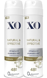 Xo Natural Effective Pudrasız Ter Önleyici Organik Sprey Kadın Deodorant 2x150 ml