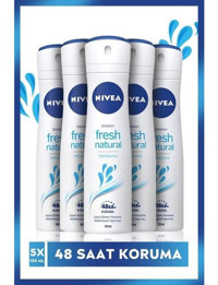 Nivea Fresh Comfort Pudralı Ter Önleyici Antiperspirant Sprey Kadın Deodorant 5x150 ml