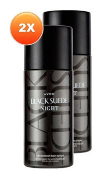 Avon Black Suede Night Pudrasız Ter Önleyici Sprey Erkek Deodorant 2x150 ml