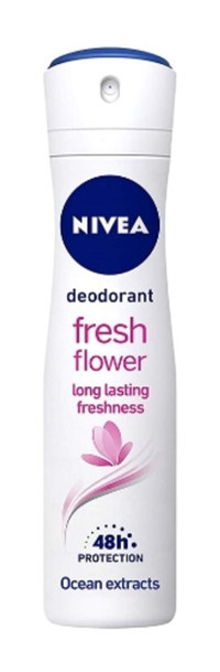 Nivea Fresh Flower Pudralı Ter Önleyici Antiperspirant Sprey Kadın Deodorant 24x150 ml