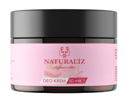 Natural'iz Beauty Gül Pudrasız Organik Krem Kadın Deodorant 50 ml