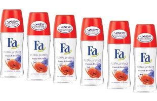 Fa Floral Protect Poppy & Bluebell Pudrasız Ter Önleyici Antiperspirant Roll-On Kadın Deodorant 6x50 ml