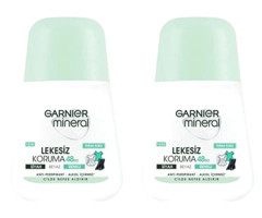 Garnier Mineral Lekesiz Koruma Pudralı Ter Önleyici Antiperspirant Roll-On Kadın Deodorant 2x50 ml