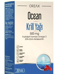 Orzax Ocean Omega 3 Balık Yağı Kapsül 500 mg 30 Adet