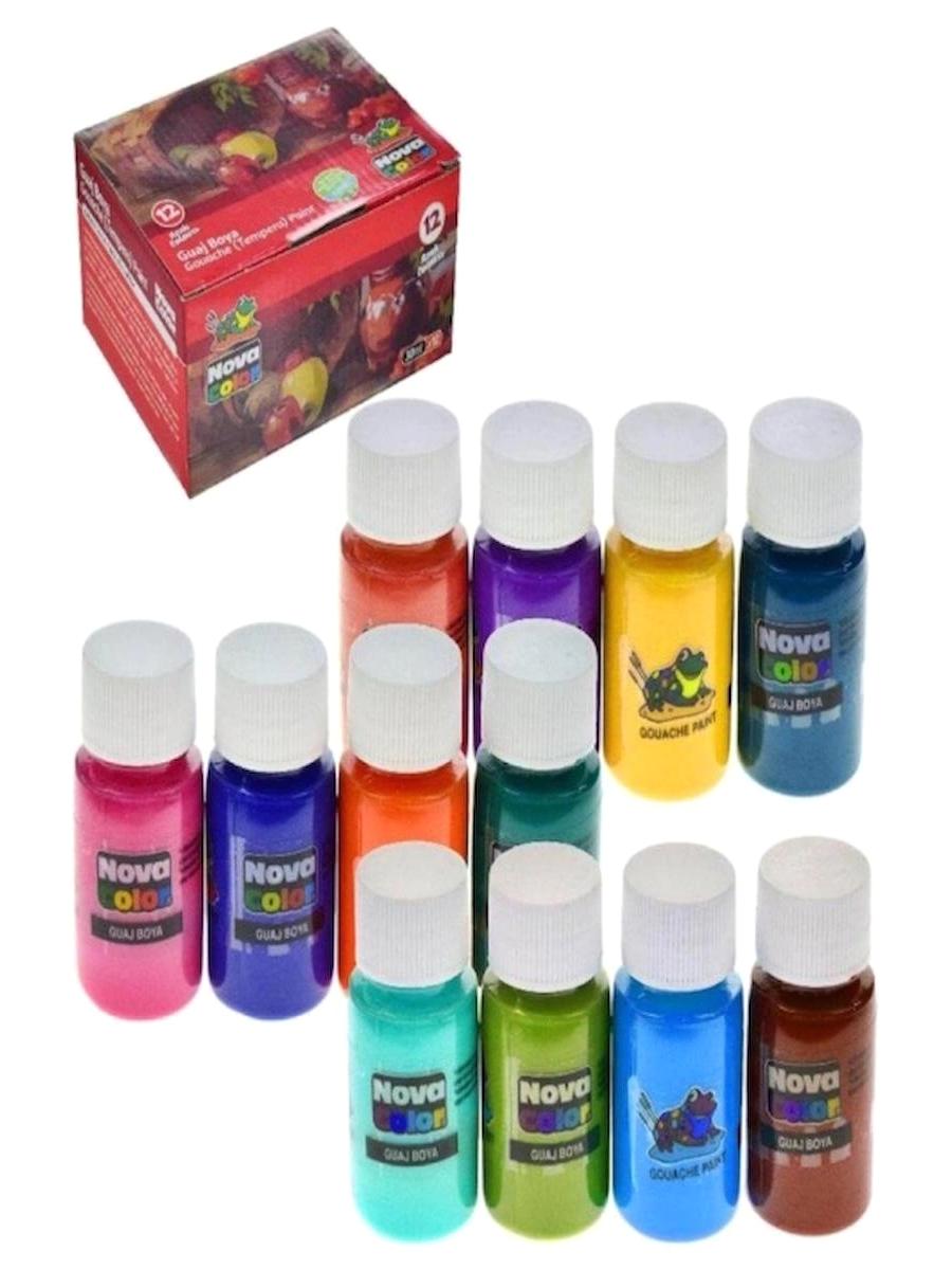 Nova Color Nc-461 Çok Renkli 12x25 ml Guaj Boya Seti