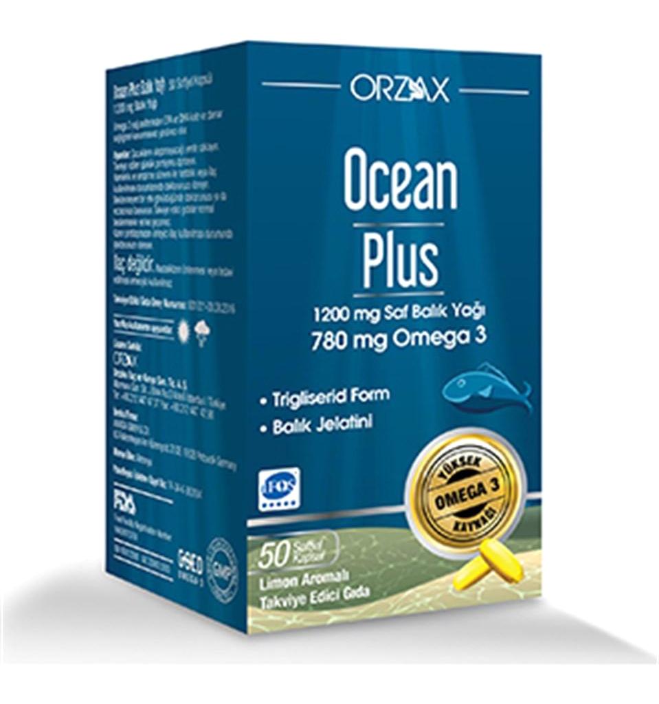 Orzax Ocean Omega 3 Balık Yağı Kapsül 1200 mg 50 Adet