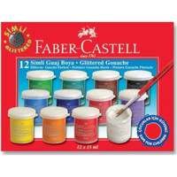 Faber-Castell Simli Çok Renkli 12x15 ml Guaj Boya Seti