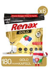 Renax Gold Tablet Bulaşık Makinesi Deterjanı 6x30 Adet