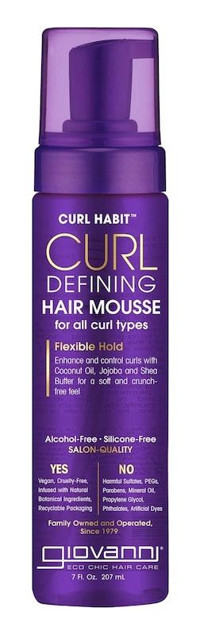 Giovanni Curl Habit Dalgalı-Kıvırcık Saçlar İçin Hacim Veren Şekillendirici Saç Köpüğü 207 ml