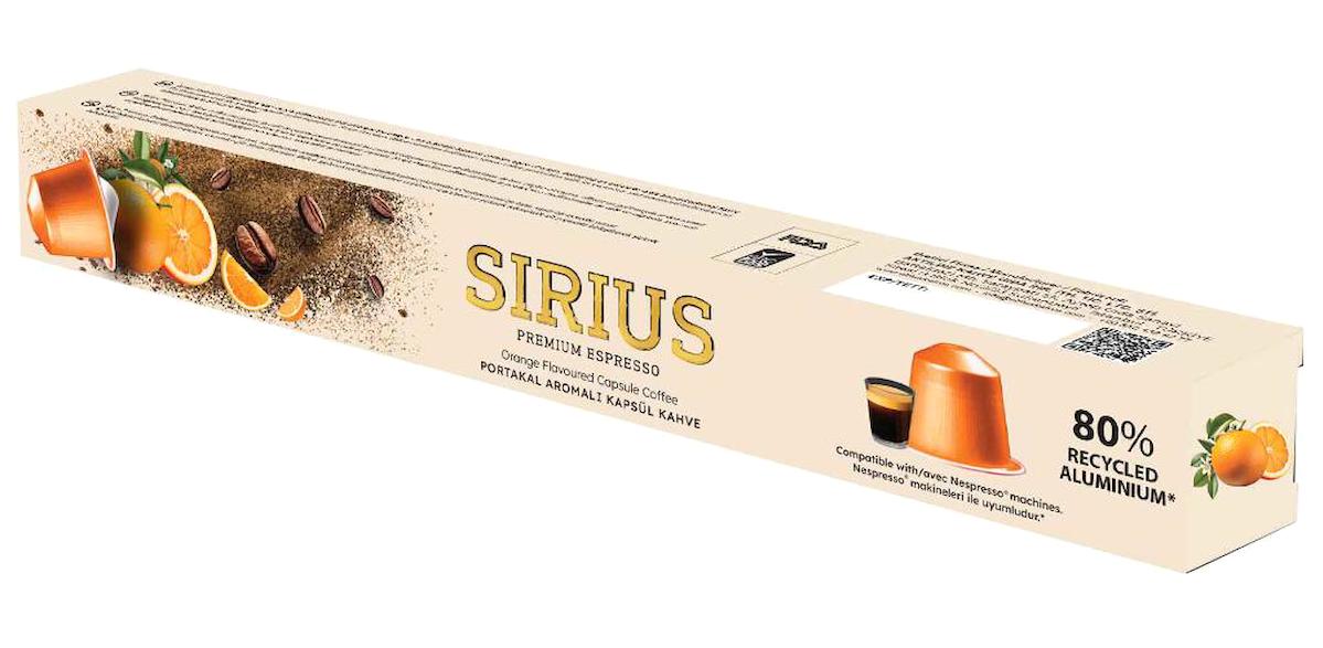 Sirius Portakal Aromalı 10'lu Espresso Kapsül Kahve