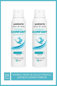 Watsons Ocean Comfort Ter Önleyici Sprey Kadın Deodorant 2x150 ml