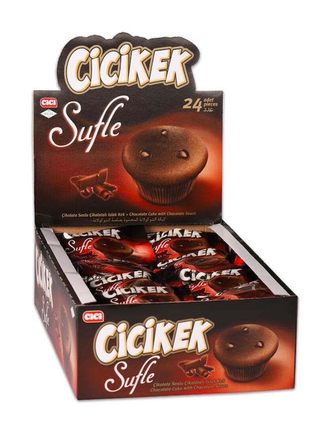 Cici Cicikek Sufle Çikolatalı Kek 24x20 gr