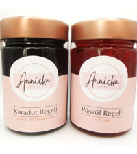 Anniçka Natural Karadut-Püskül Reçel 2x400 gr