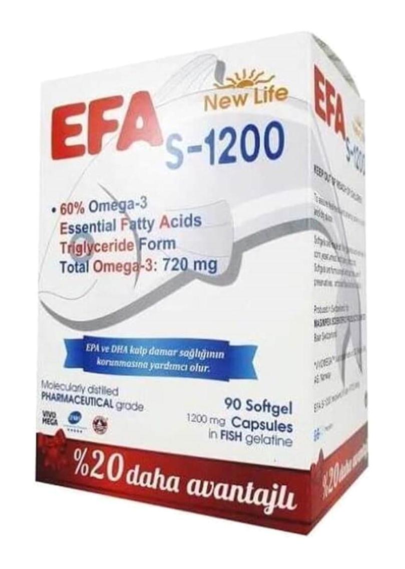 Efa S-1200 Omega 3 Kapsül 1200 mg 90 Adet