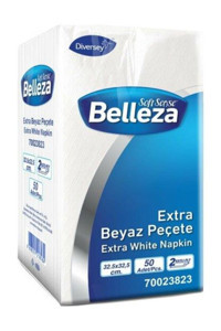 Belleza Extra Beyaz Garson Katlama Kağıt Peçete 24x50'li