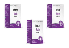 Ocean Biotin Aromasız Yetişkin Vitamin 3x60 Adet Kapsül