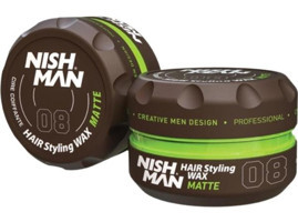 Nishman No:8 Mat Krem Sert Su Bazlı 100 ml Wax