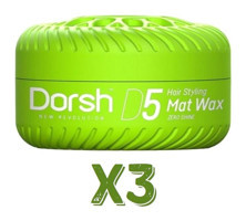 Dorsh D5 Mat Krem Sert Balmumu 3x150 ml Wax