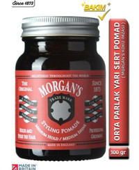 Morgan's Pomade Red Label Parlak Sıvı Orta Vegan 100 gr Wax