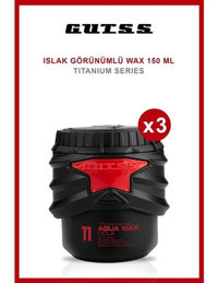 Gutss Titanium Aqua No:11 Doğal - Mat Krem Ekstra Sert Özel Formüllü 3x150 ml Wax