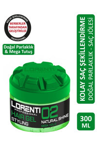 LORENTİ No:2 Doğal - Parlak Jel Orta 300 ml Jöle