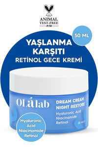 OlaLab Dream cream 20+ Nemlendirici Tüm Ciltler Anti-Aging, Kırışıklık Giderici Yüz Krem 50 ml