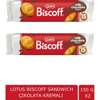 Lotus Biscoff Sandwich Çikolata Kremalı Bisküvi 2x150 gr