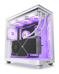 Nzxt Cc-H61Fw-R RGB Mesh 3 Fanlı Beyaz Dikey ATX Oyuncu Bilgisayar Kasası