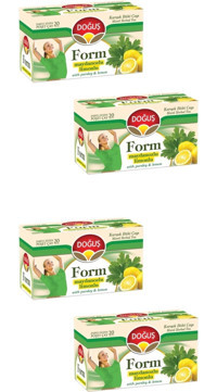 Doğuş Form Limon-Maydanoz Karışık Poşet Bitki Çayı 4x20 Adet