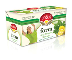 Doğuş Form Limon-Maydanoz Poşet Bitki Çayı 4x20 Adet