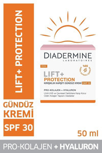 Diadermine Lift Nemlendirici Güneş Koruyuculu 30 Faktör Tüm Ciltler Anti-Aging Kırışıklık Giderici Yüz Krem 50 ml