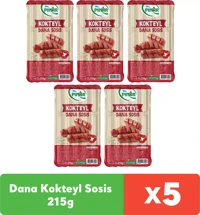 Pınar Kokteyl Sosis Parmak Dana Kokteyl Sosis 5x215 gr