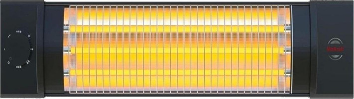 Mirkraft Mt-5252 1800 W Duvar Tipi Infrared Isıtıcı Siyah