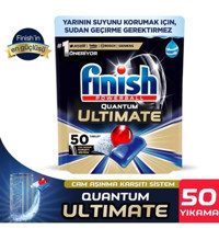 Finish Powerball Quantum Ultimate Tablet Bulaşık Makinesi Deterjanı 50 Adet