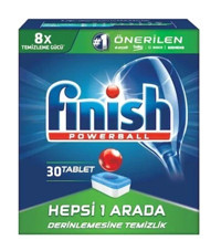 Finish Hepsi Bir Arada Tablet Bulaşık Makinesi Deterjanı 30 Adet