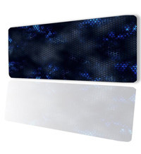 SonicTouch Petek Desen 32x70 cm XL Gaming Mousepad Mavi-Siyah