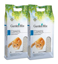 Gardenmix Parfümsüz Topaklanan Kalın Taneli Bentonit Kedi Kumu 2x5 lt